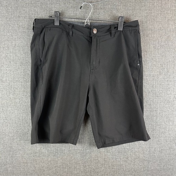 Quiksilver Other - Quiksilver Amphibian Shorts Black 4 Way Stretch Walkshorts Mens Size 34